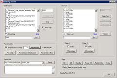 The "SeeburgControl" application I wrote to convert HTTP requests to relay states.